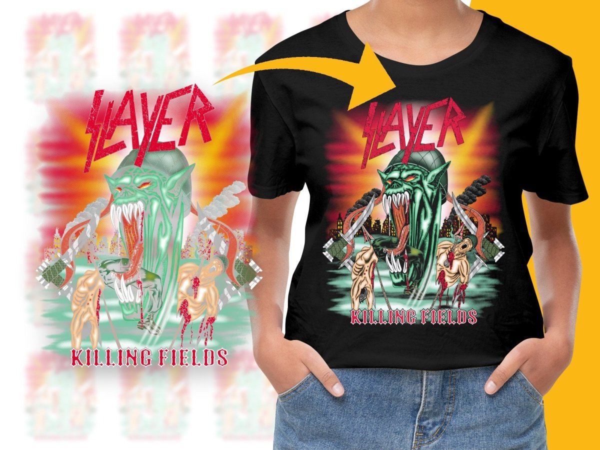 Slayer Killing Fields Graphic PNG File - Teepew