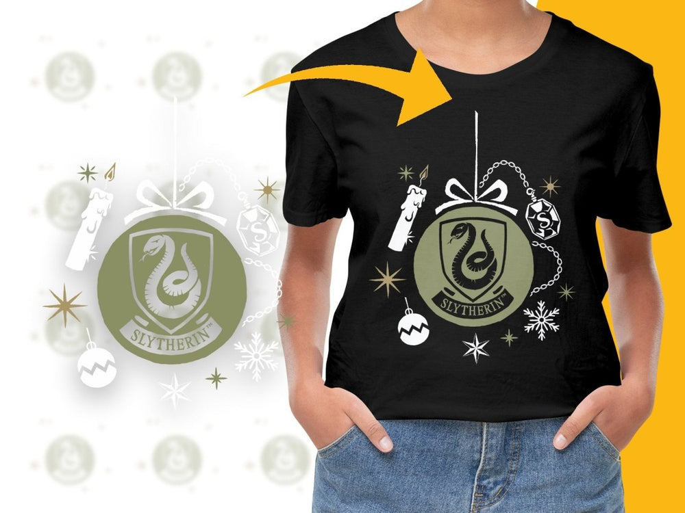 Slytherin Christmas Holiday Crest Graphic PNG File - Teepew