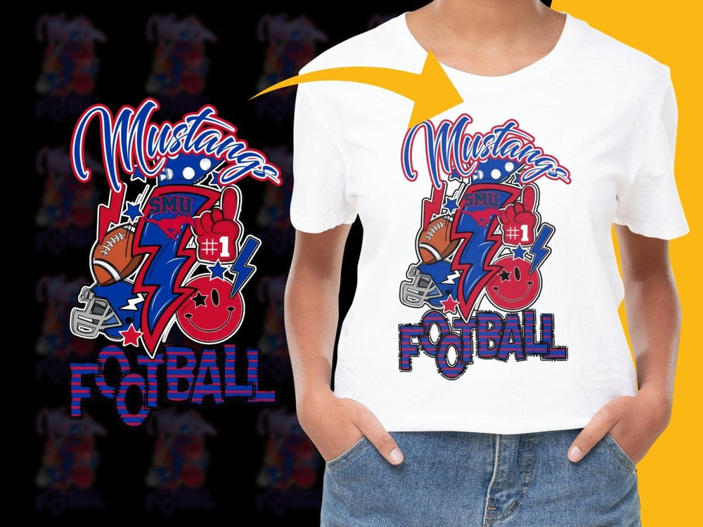 SMU Mustangs NCAA College PNG File - Teepew