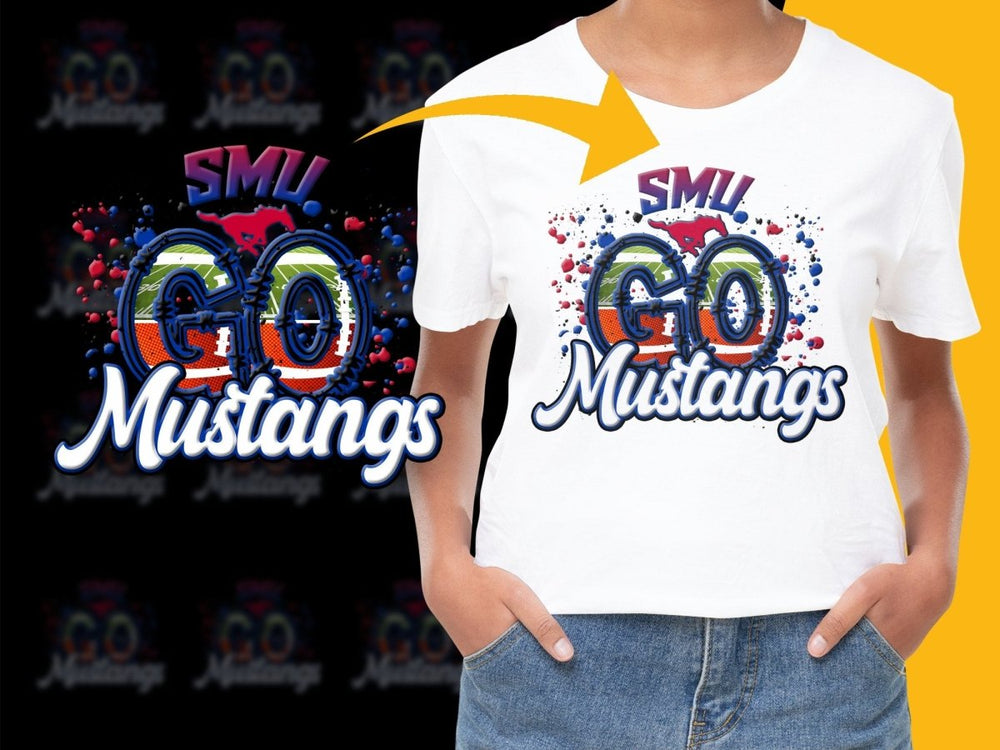 SMU Mustangs NCAA College PNG File - Teepew