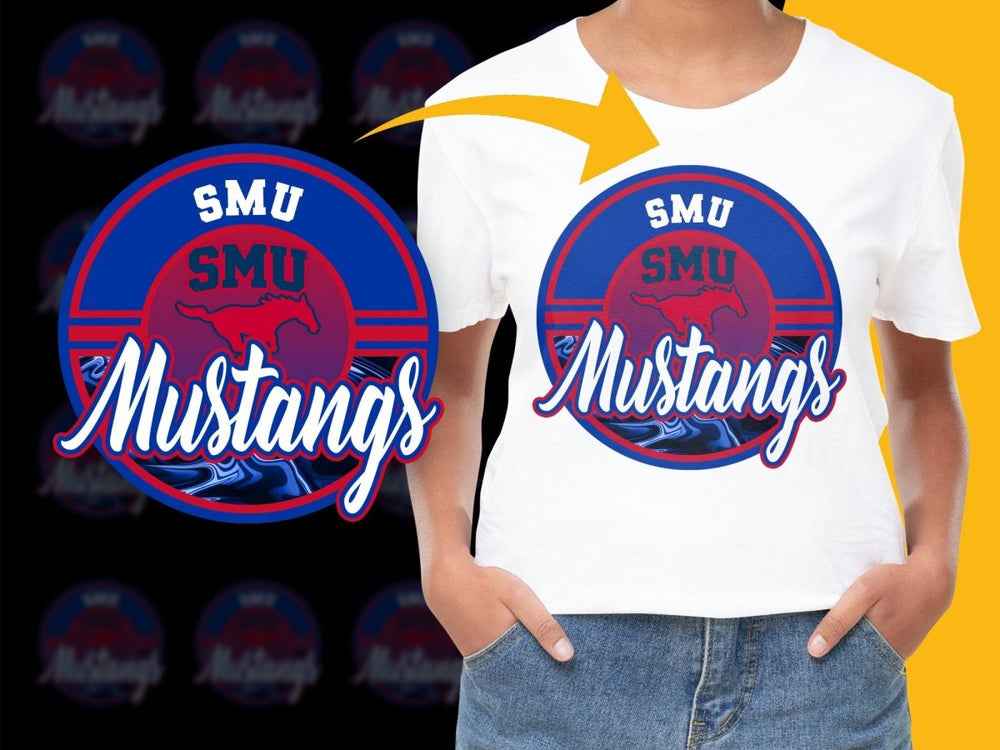 SMU MUSTANGS NCAA College PNG File - Teepew