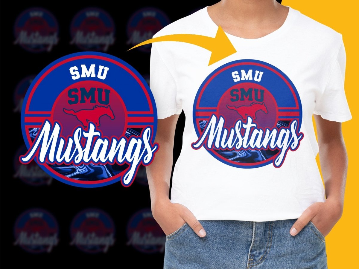 SMU MUSTANGS NCAA College PNG File - Teepew