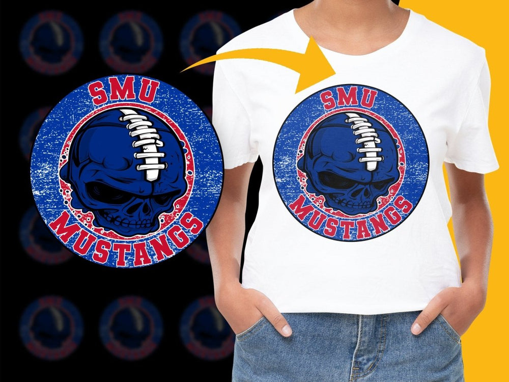 SMU Mustangs NCAA College PNG File - Teepew