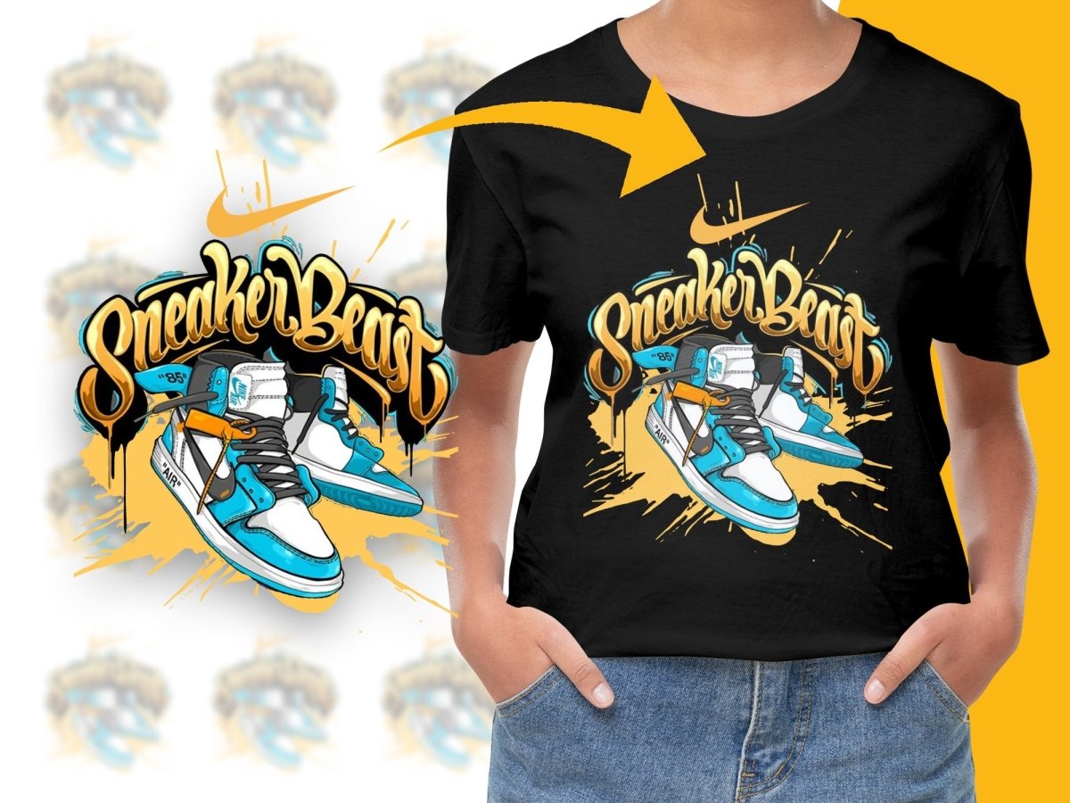Sneaker Beast PNG File with Stylish Shoes Art Graphic - Teepew