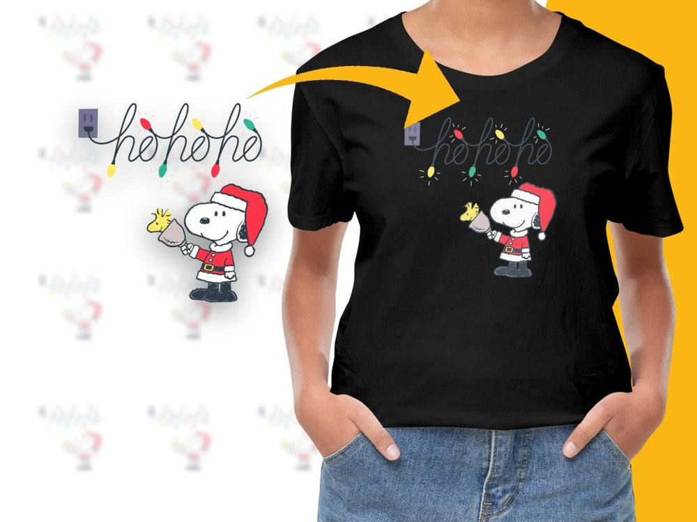 Snoopy and Woodstock Festive Christmas PNG File - Teepew
