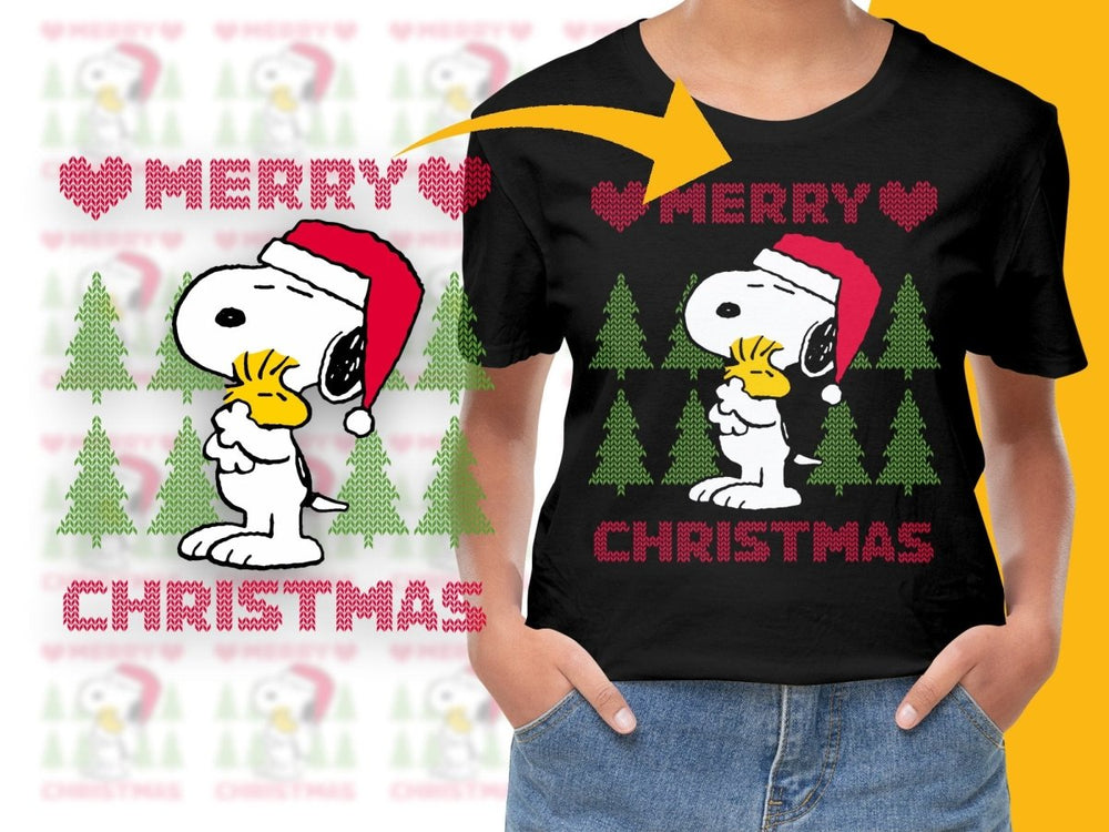 Snoopy Merry Christmas Graphic PNG File - Teepew