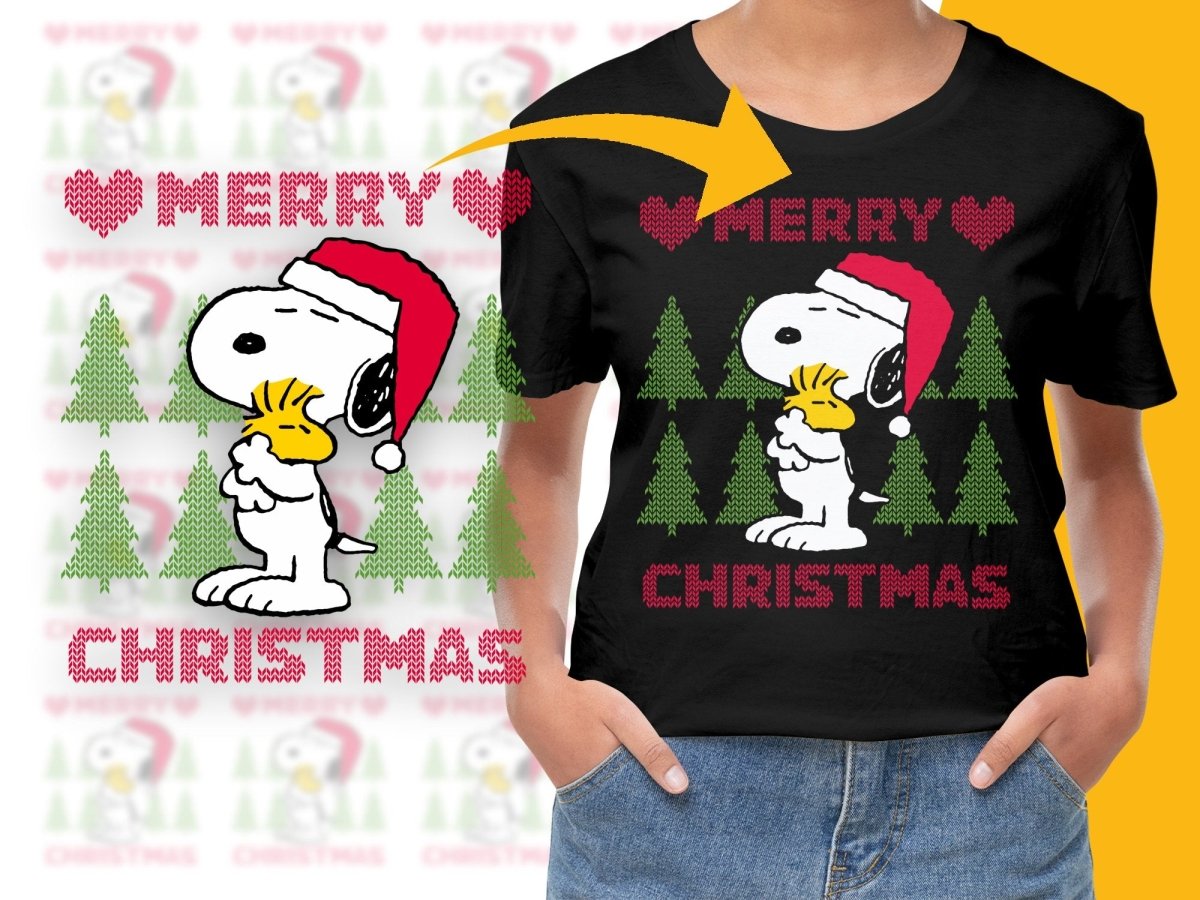 Snoopy Merry Christmas Graphic PNG File - Teepew