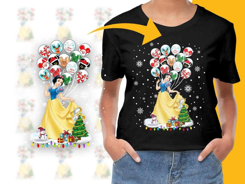 Snow White Festive Balloon Christmas Graphic PNG File - Teepew