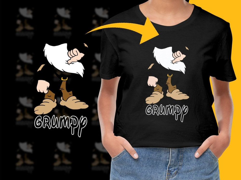 Snow White Grumpy Character Christmas PNG File - Teepew