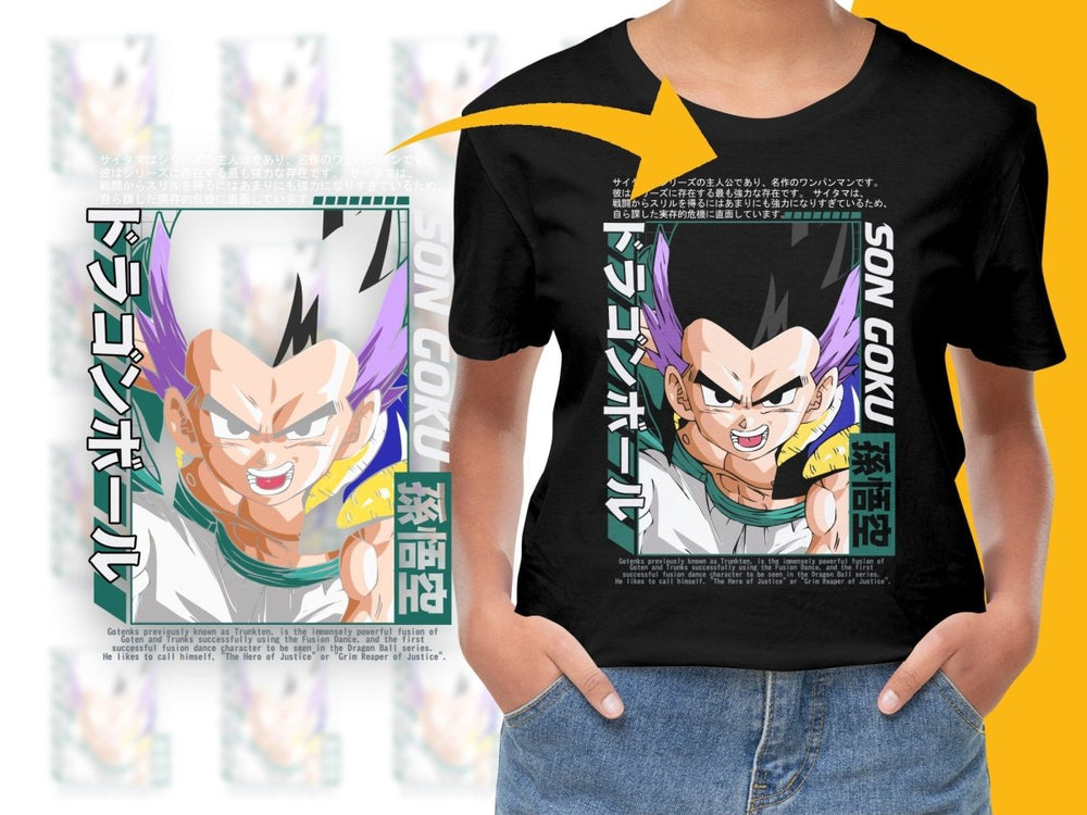 Son Goku Anime Fusion Dance Gotenks PNG File - Teepew
