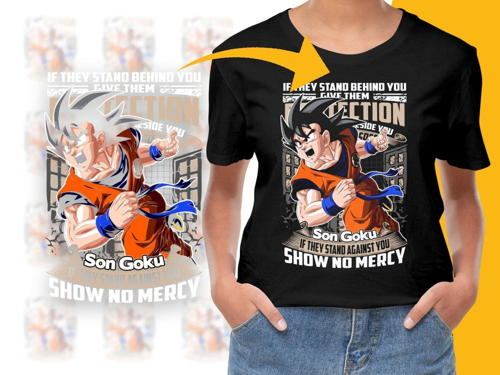 Son Goku Detailed Design Action Pose Anime PNG File - Teepew