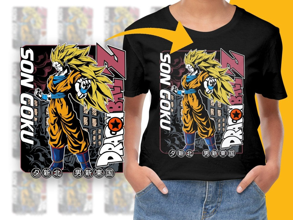 Son Goku Dragon Ball Z Anime Graphic PNG File - Teepew
