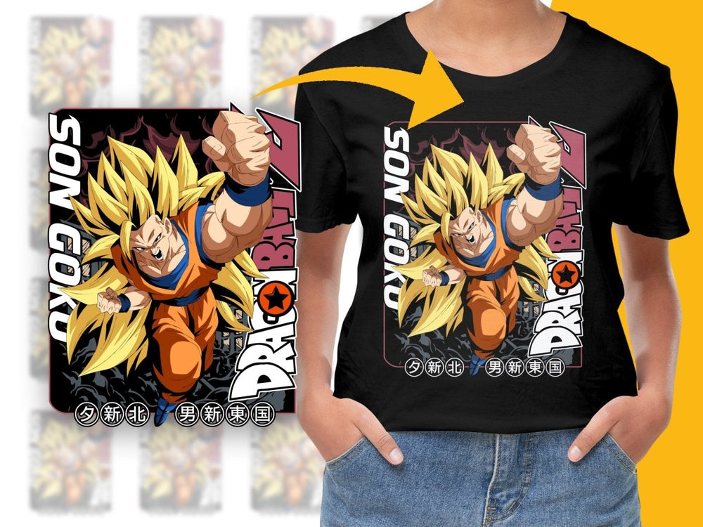 Son Goku Dragon Ball Z Graphic Anime PNG File - Teepew