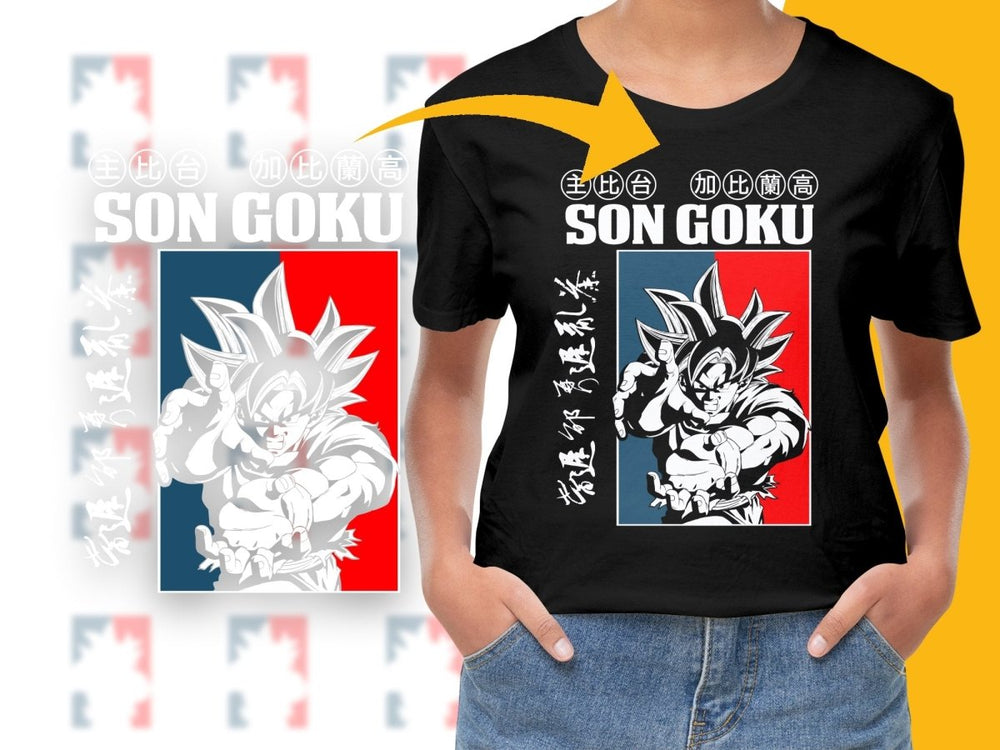 Son Goku Hand Out Action Pose Fan Art Design PNG File - Teepew