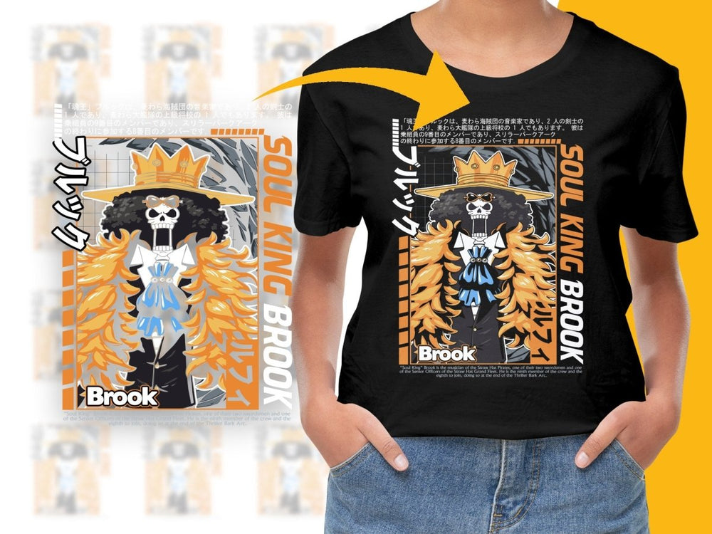 SOUL KING Brook Anime Character Design PNG File - Teepew