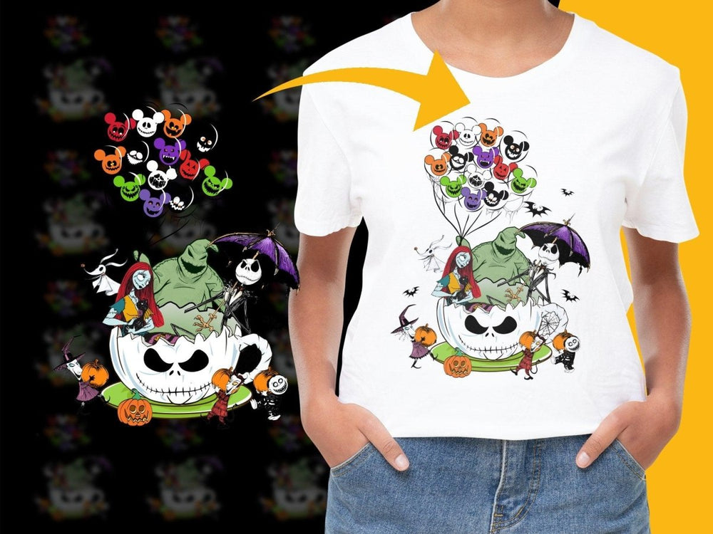 Spooky Halloween Characters with Balloons PNG File - Teepew