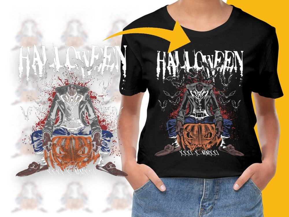 Spooky Halloween Design Featuring Pumpkin PNG File - Teepew