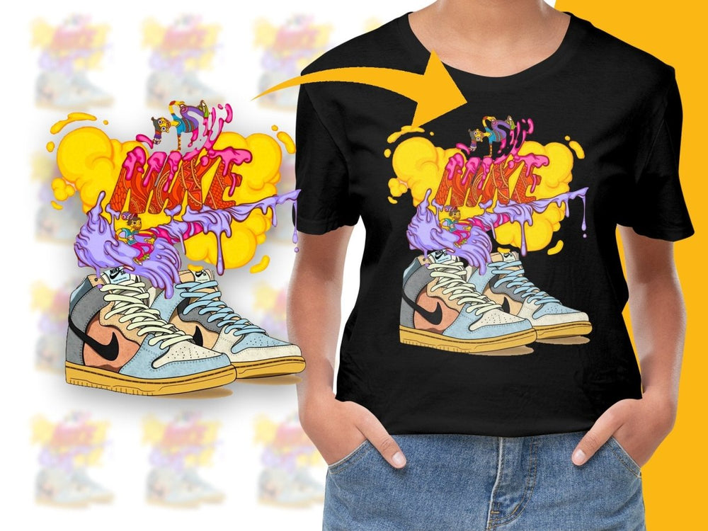 Sport Brand Colorful Artistic High Top Graphic PNG File - Teepew