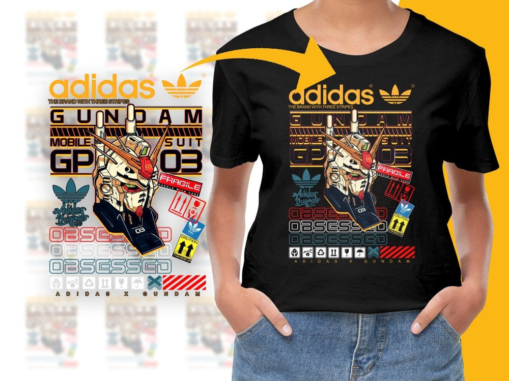 Sport Brand x Gundam GP03 Mobile Suit Obsessed PNG File - Teepew
