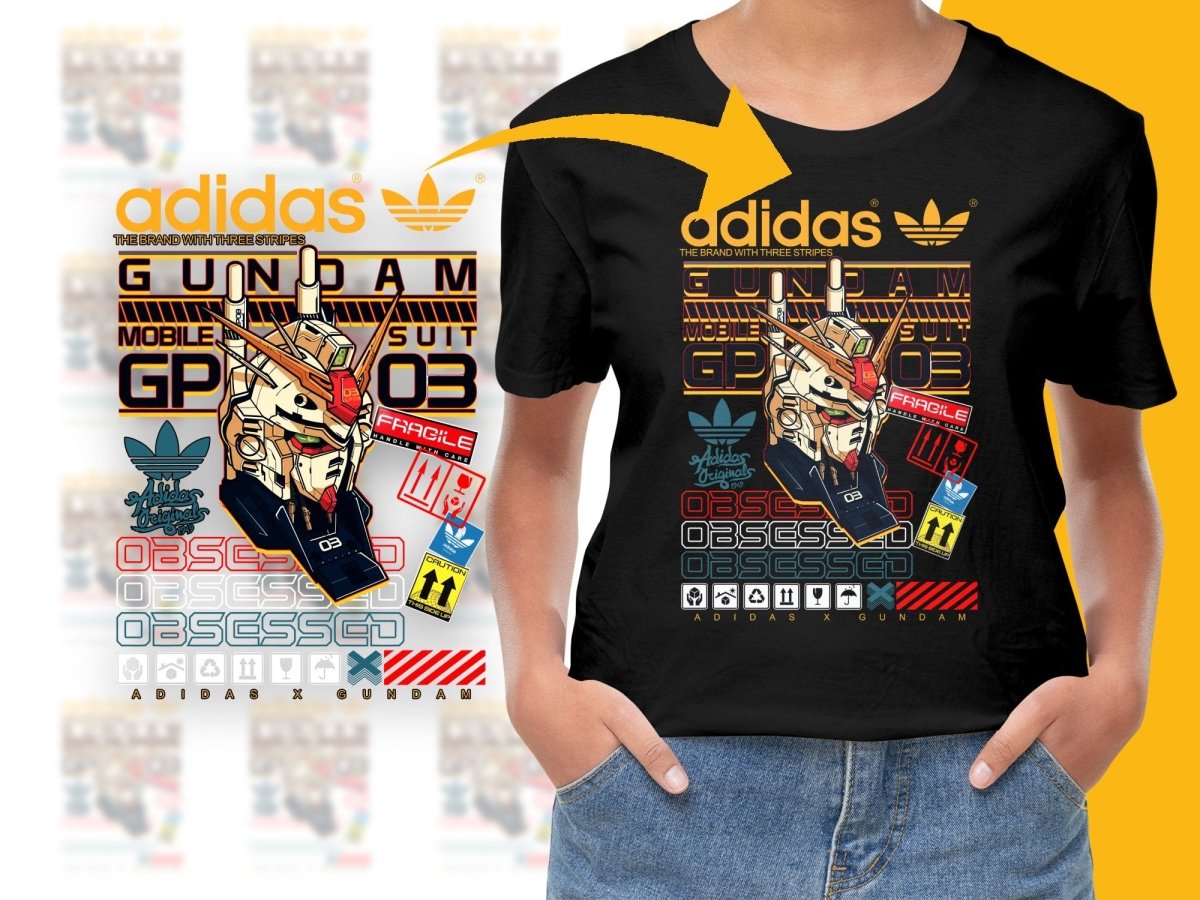 Sport Brand x Gundam GP03 Mobile Suit Obsessed PNG File - Teepew