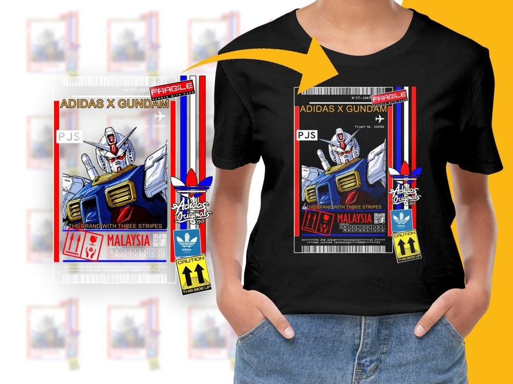 Sport Brand x Gundam Original Graphic PNG File - Teepew