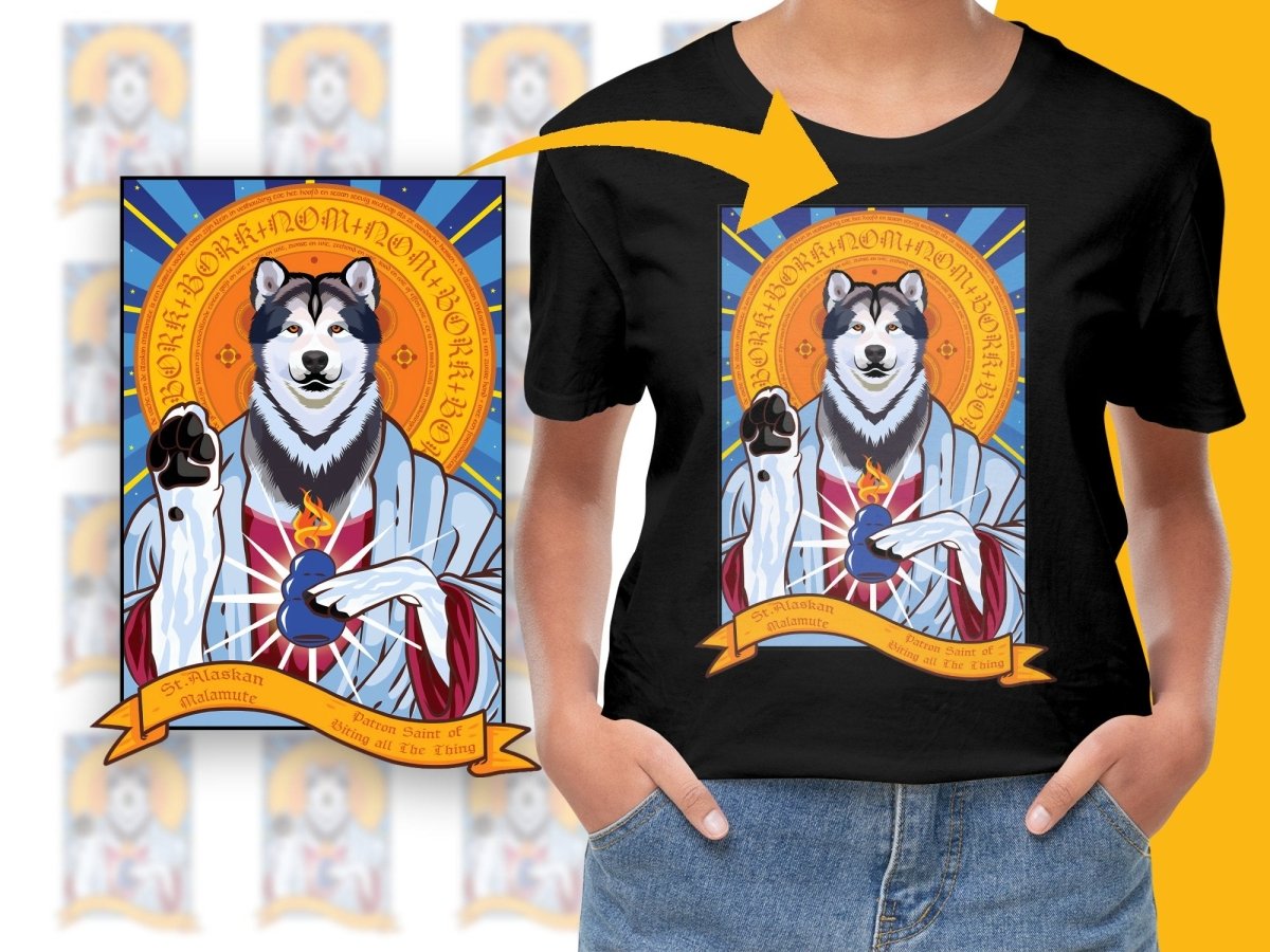 St Alaskan Malamute Patron Saint of PNG File - Teepew