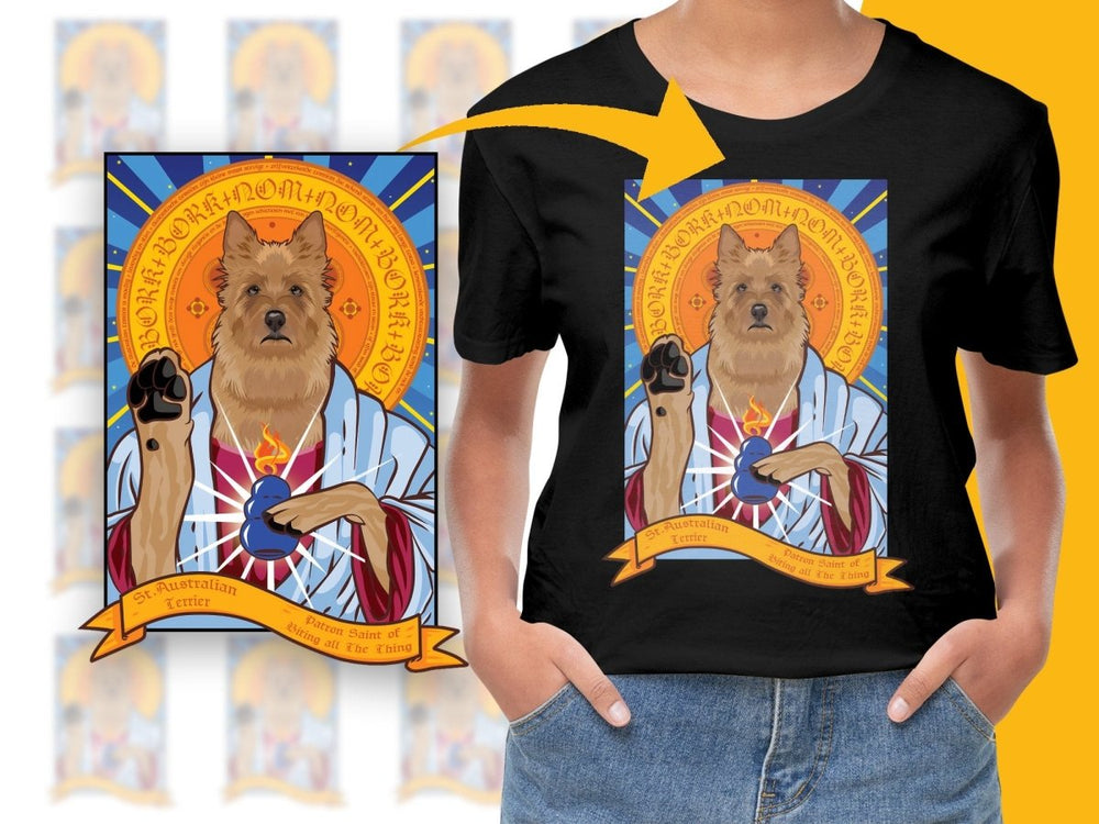 St Australian Terrier Borking All The Things PNG File - Teepew