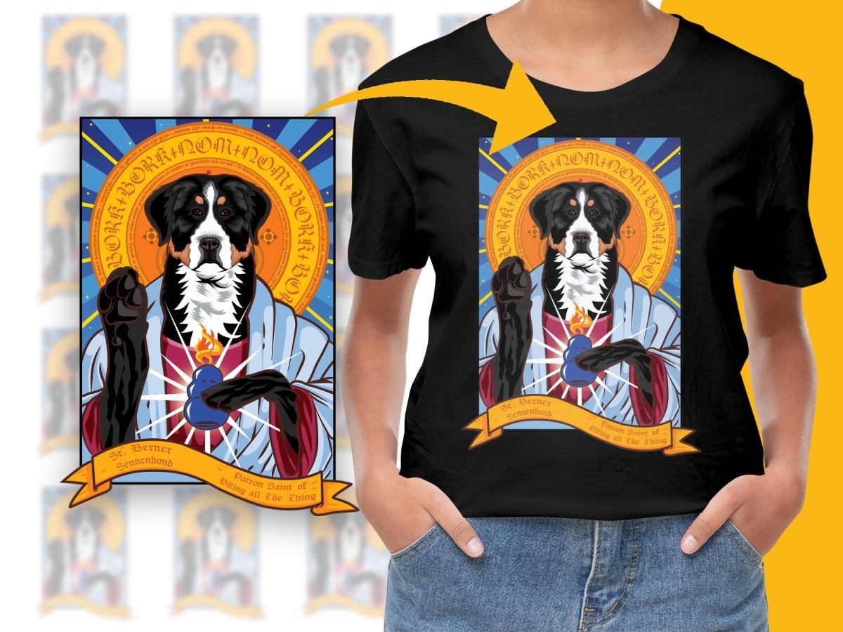 St. Berner Sennenhund Patron Saint PNG File - Teepew