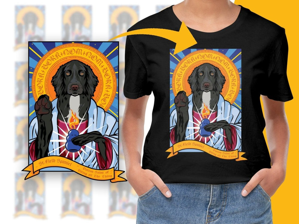 St. Field Spaniel Patron Saint of PNG File - Teepew