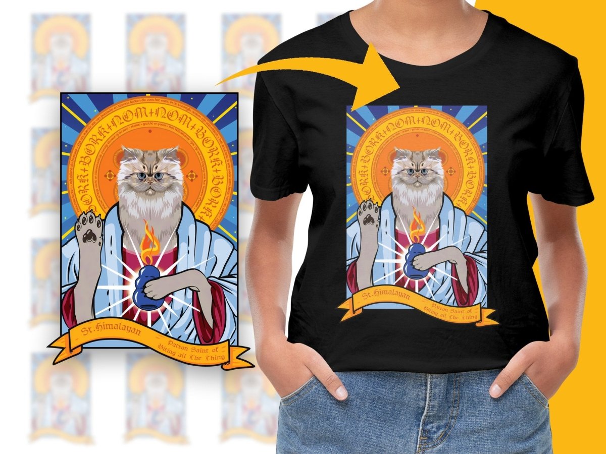 St Himalayan Patron Saint of Biting All the Thing PNG File - Teepew