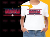 Load image into Gallery viewer, St. Louis Cardinals Red and Navy Graphic PNG File