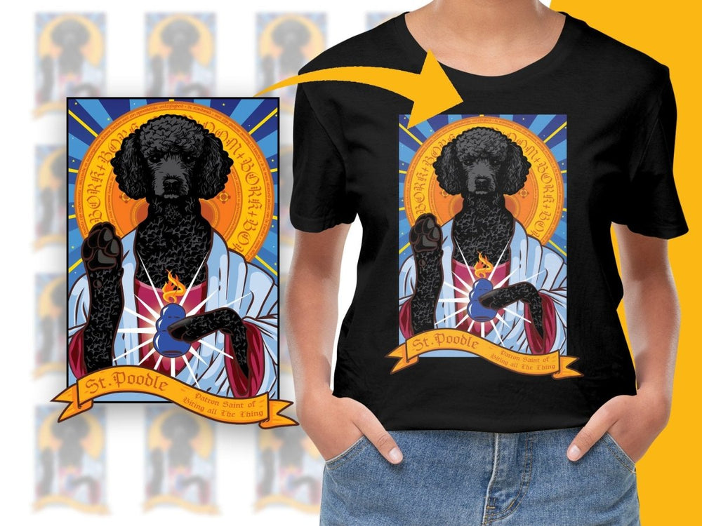 St Poodle Patron Saint of PNG File - Teepew