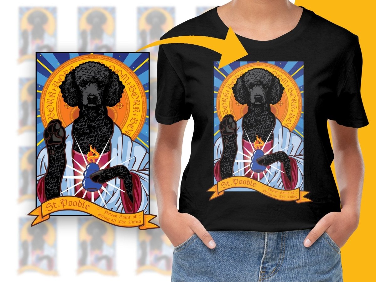 St Poodle Patron Saint of PNG File - Teepew