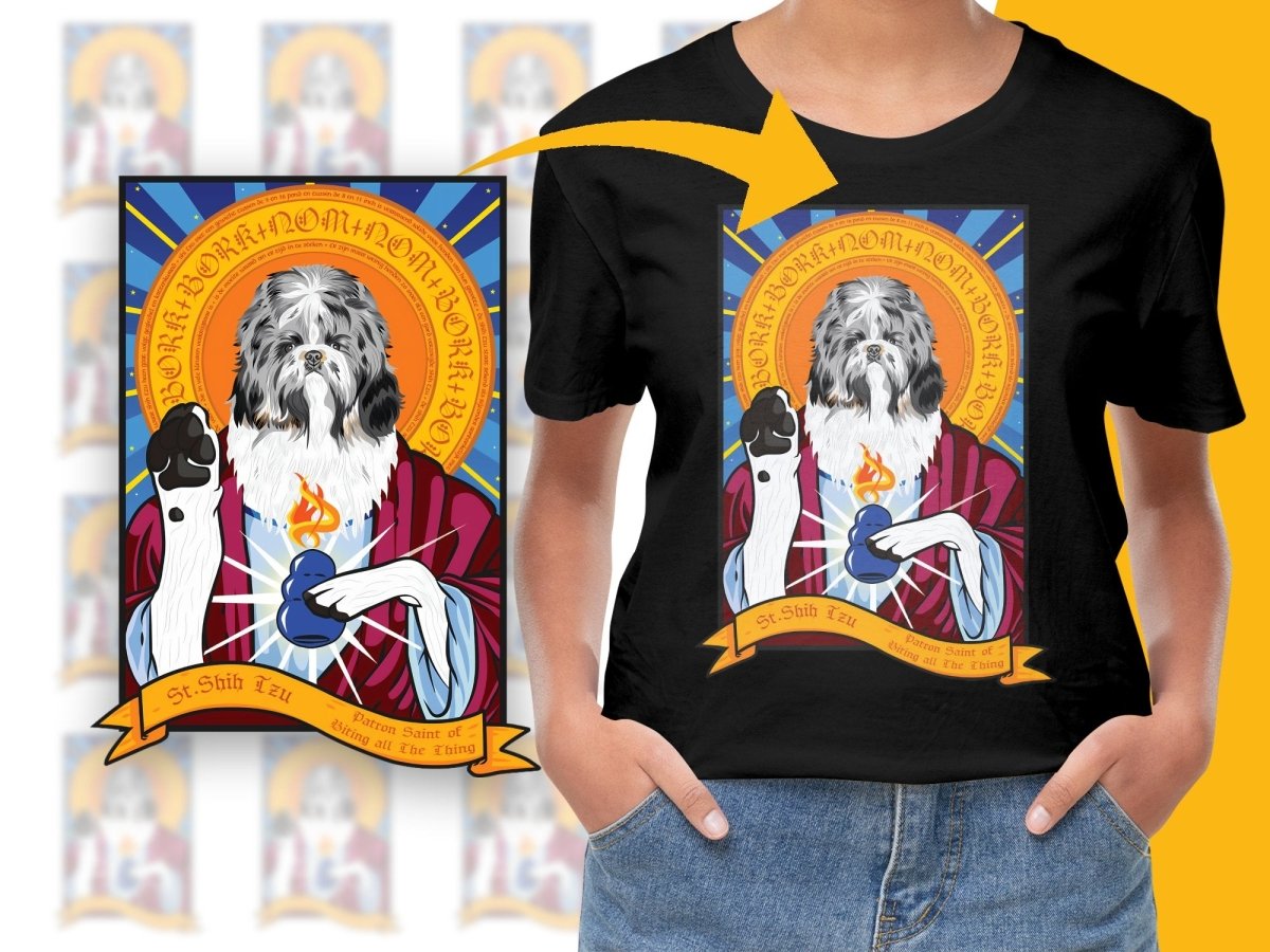 St. Shih Tzu Patron Saint of Being all the Things PNG File - Teepew