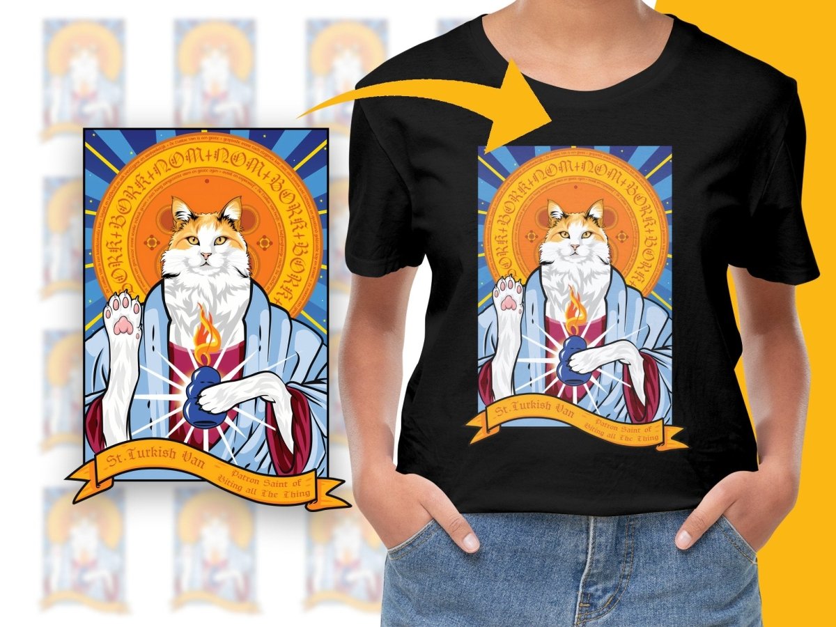 St. Turkish Van Art Inspired Design Graphic PNG File - Teepew