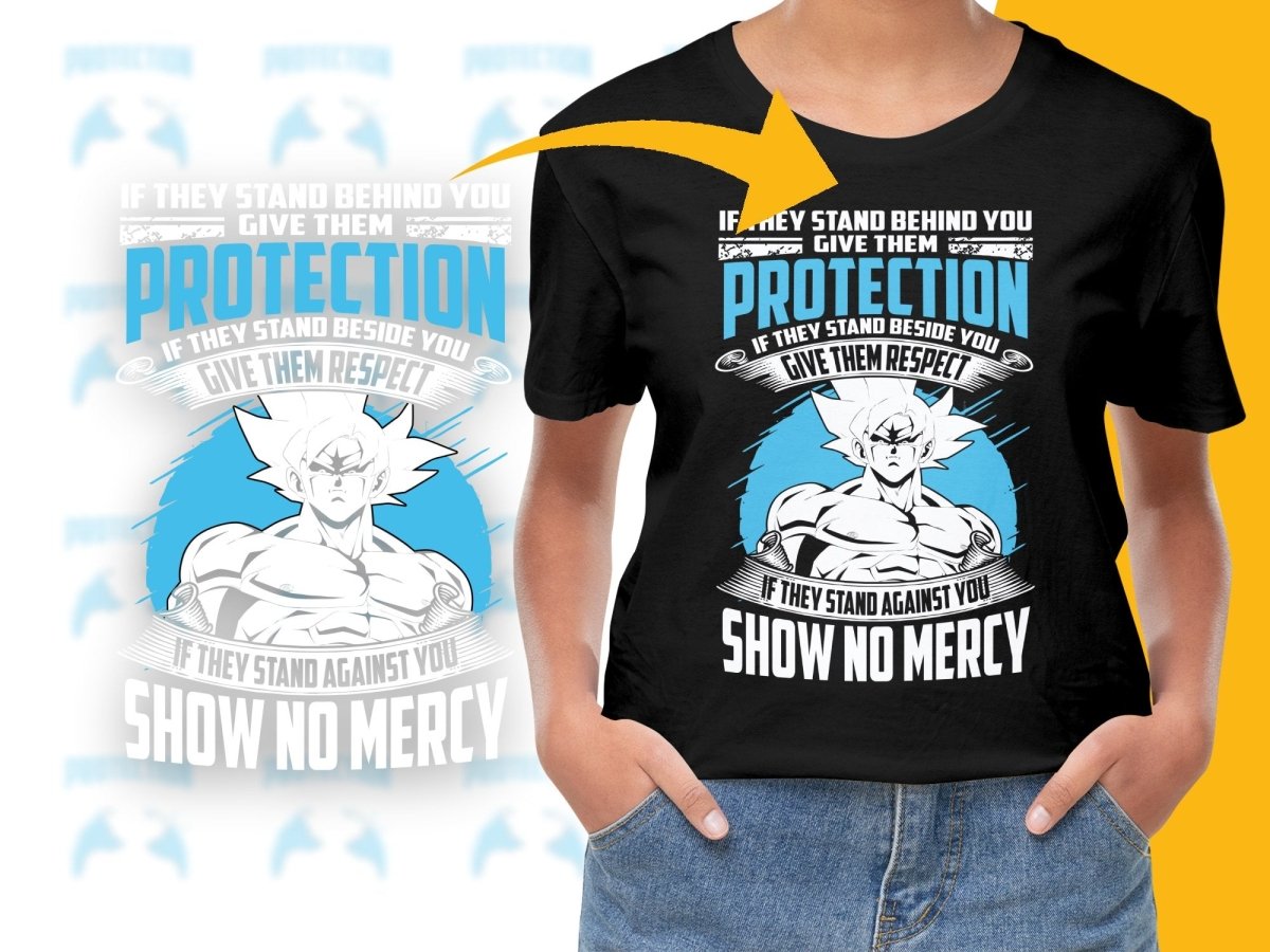 Stand Behind Protection Show No Mercy PNG File - Teepew