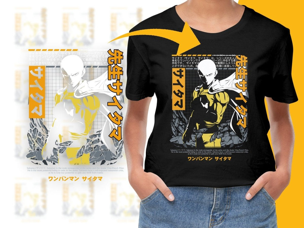 Standout Saitama One Punch Man Character PNG File - Teepew