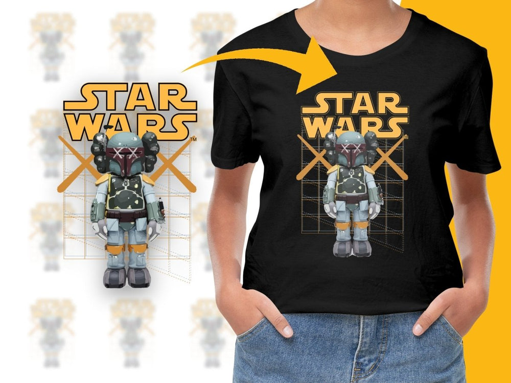 Star Wars Boba Fett Graphic Design PNG File - Teepew