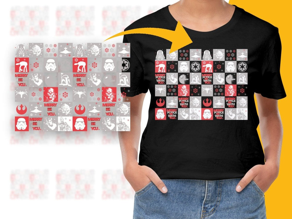 Star Wars Christmas Pattern PNG File - Teepew