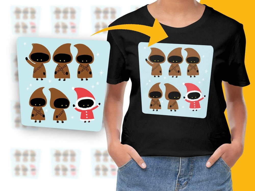 Star Wars Jawas and Santa Digital Art Print - Teepew