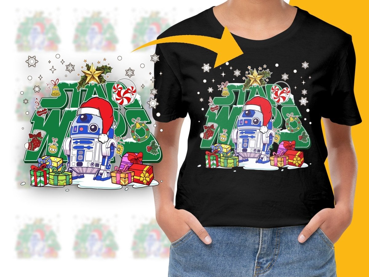 Star Wars R2 - D2 Christmas Santa Hat Gifts PNG File - Teepew