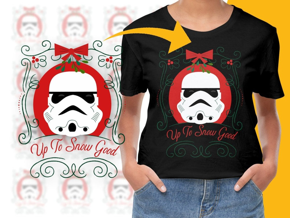 Star Wars Stormtrooper Up To Snow Good Christmas PNG File - Teepew
