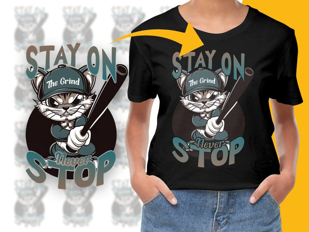 Stay On The Grind Never Stop Baseball PNG File - Teepew