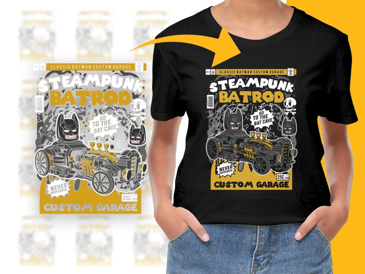 Steampunk Bat Rod Popculture PNG File - Teepew