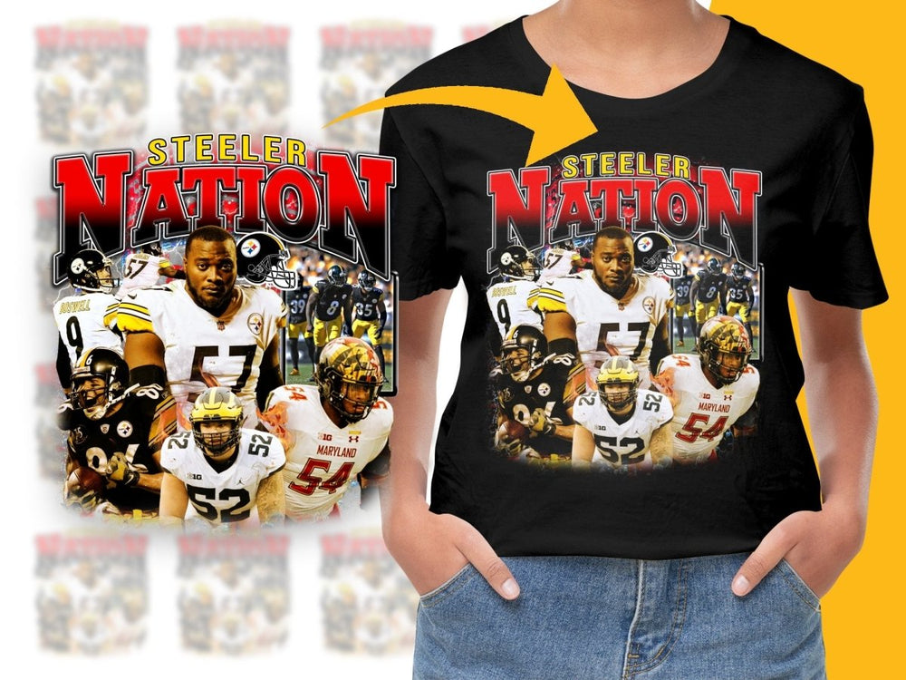 Steeler Nation Football Fan PNG File - Teepew