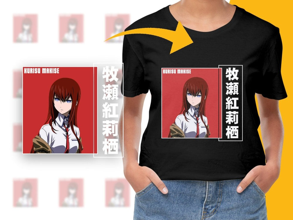 Steins Gate Kurisu Makise Anime Character Art Digital - Teepew