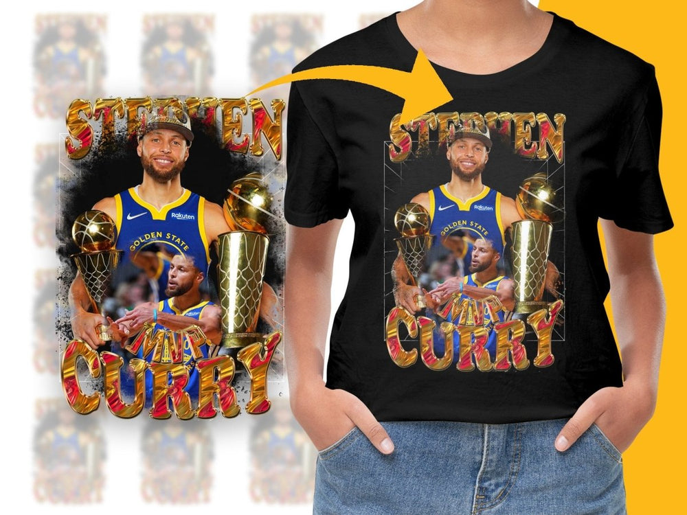 Stephen Curry Basketball Champion Bootleg PNG File - Teepew