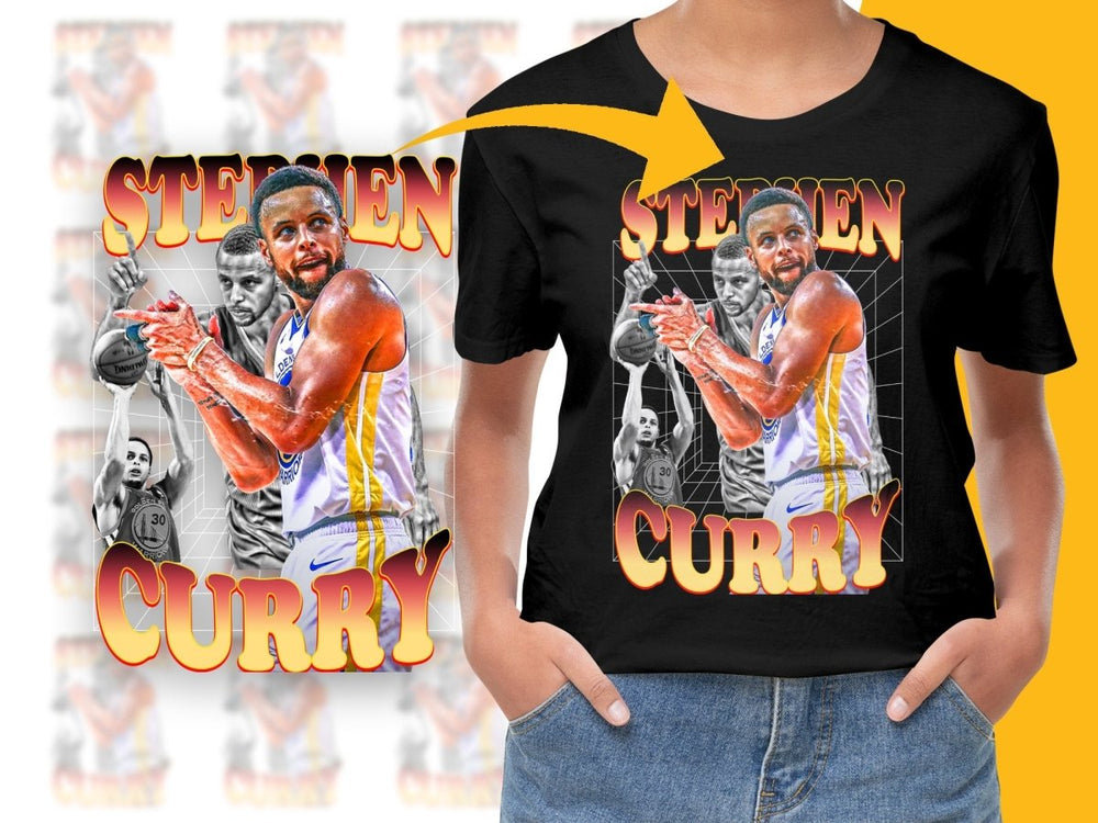 Stephen Curry Basketball Legend Bootleg PNG File - Teepew