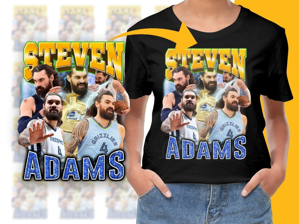 Steven Adams Basketball Superstar Bootleg PNG File - Teepew