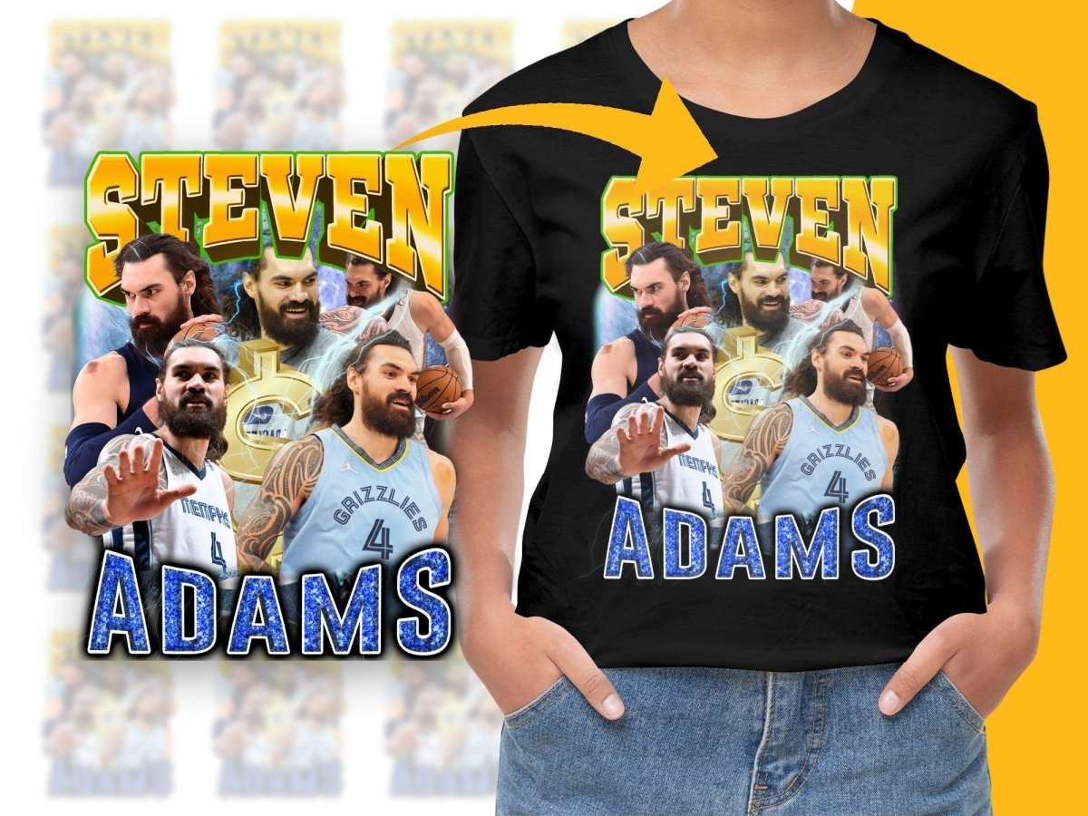 Steven Adams Basketball Superstar Bootleg PNG File - Teepew